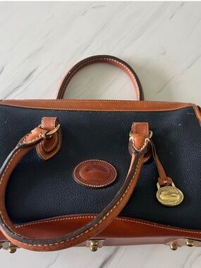 Authentic vintage Dooney and Bourne All Weather Leather Handbag made in USA